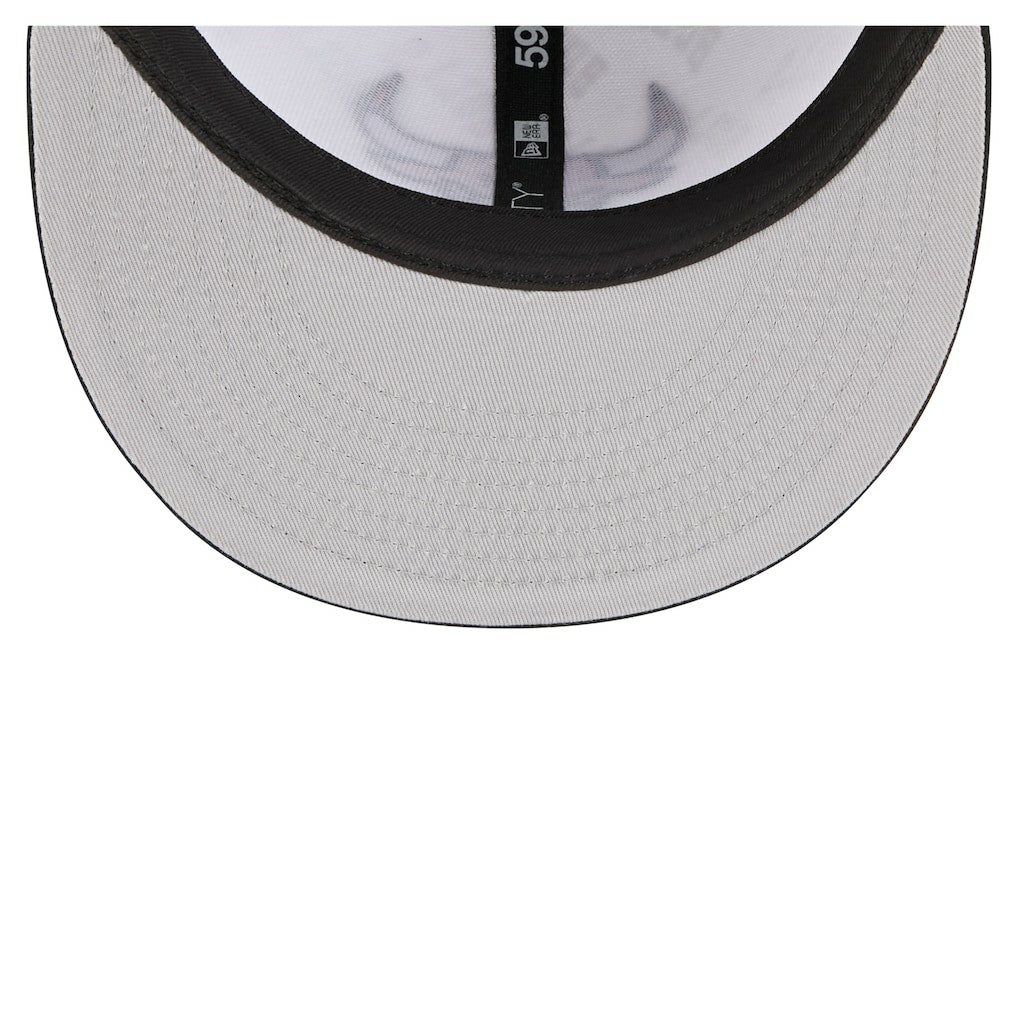 Chicago Bulls Repeat 59Fifty Fitted Hat - White/Black shop
