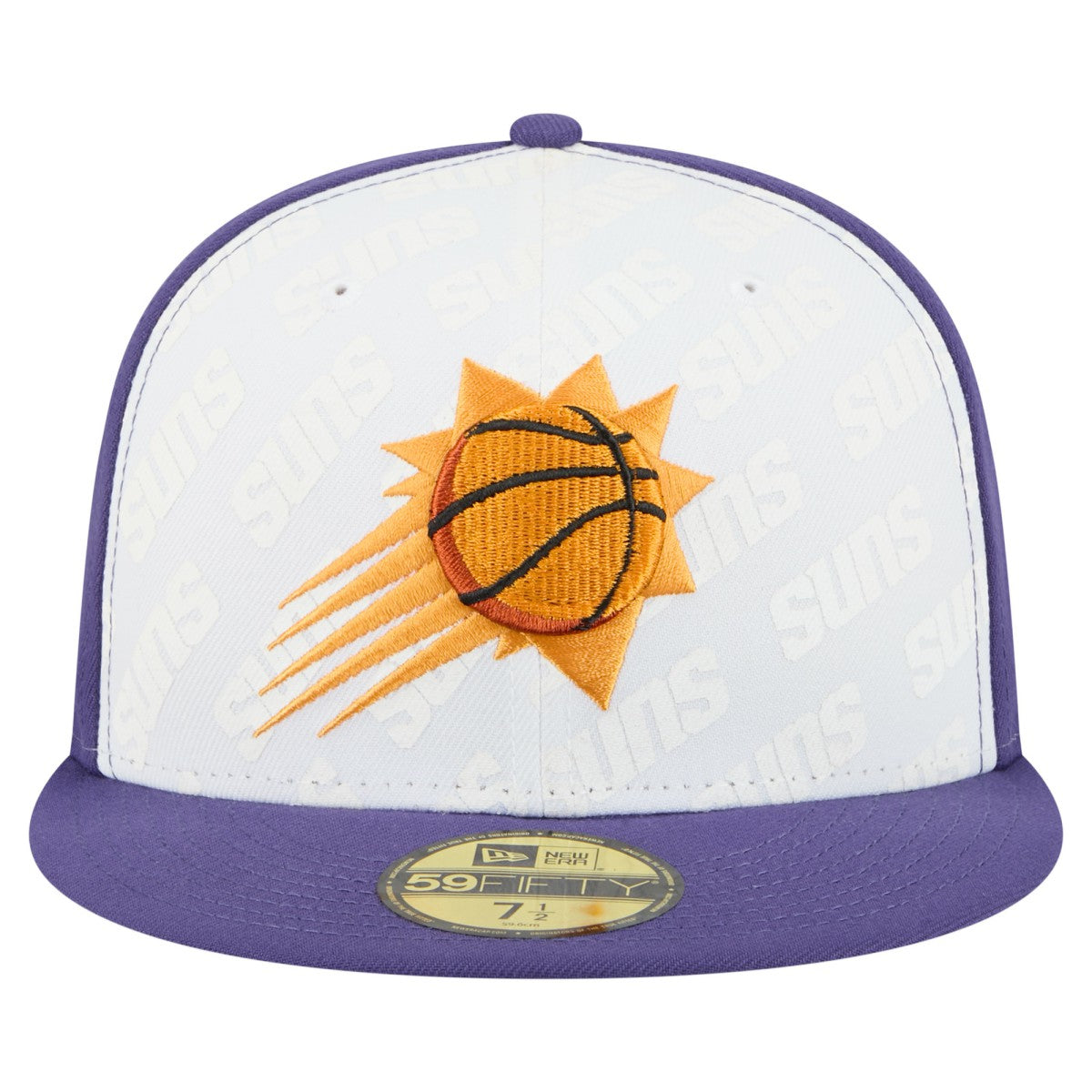 Phoenix Suns Repeat 59Fifty Fitted Hat - White/Purple discount