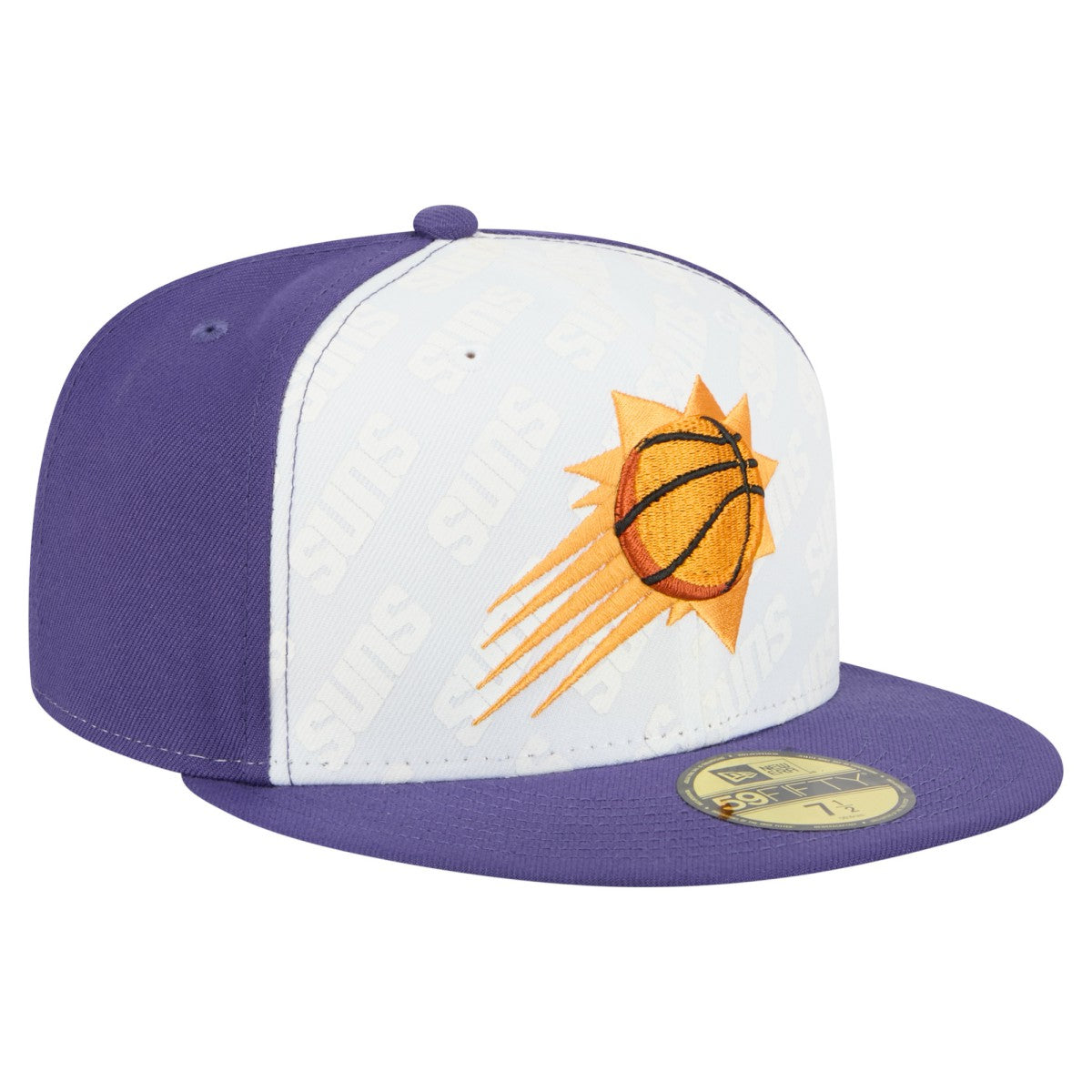 Phoenix Suns Repeat 59Fifty Fitted Hat - White/Purple discount