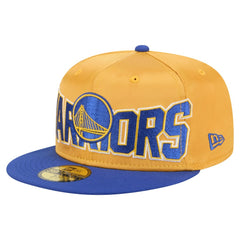 Golden State Warriors Satin Two-Tone 59FIFTY Fitted Hat sale - Gold/Royal for sale