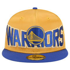 Golden State Warriors Satin Two-Tone 59FIFTY Fitted Hat sale - Gold/Royal for sale