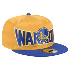 Golden State Warriors Satin Two-Tone 59FIFTY Fitted Hat sale - Gold/Royal for sale