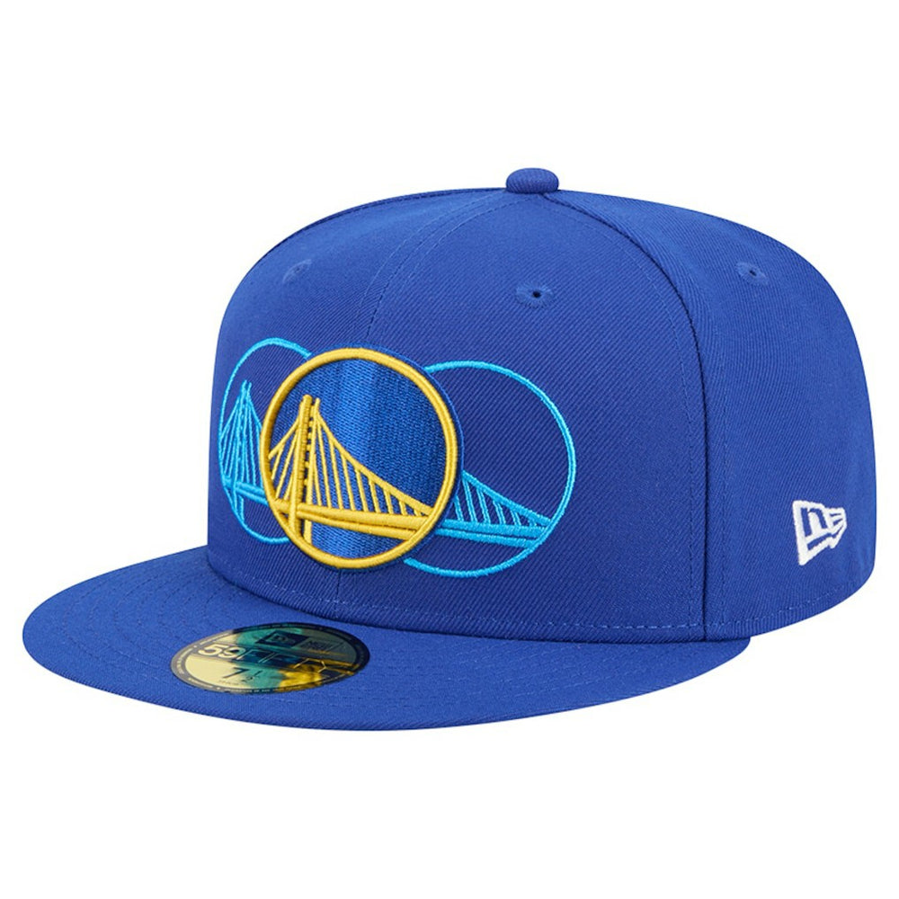 Golden State Warriors Tri-Hit 59Fifty Fitted Hat sale - Royal discount
