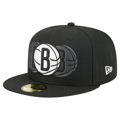 Brooklyn Nets Tri-Hit 59Fifty Fitted Hat - Black cheap