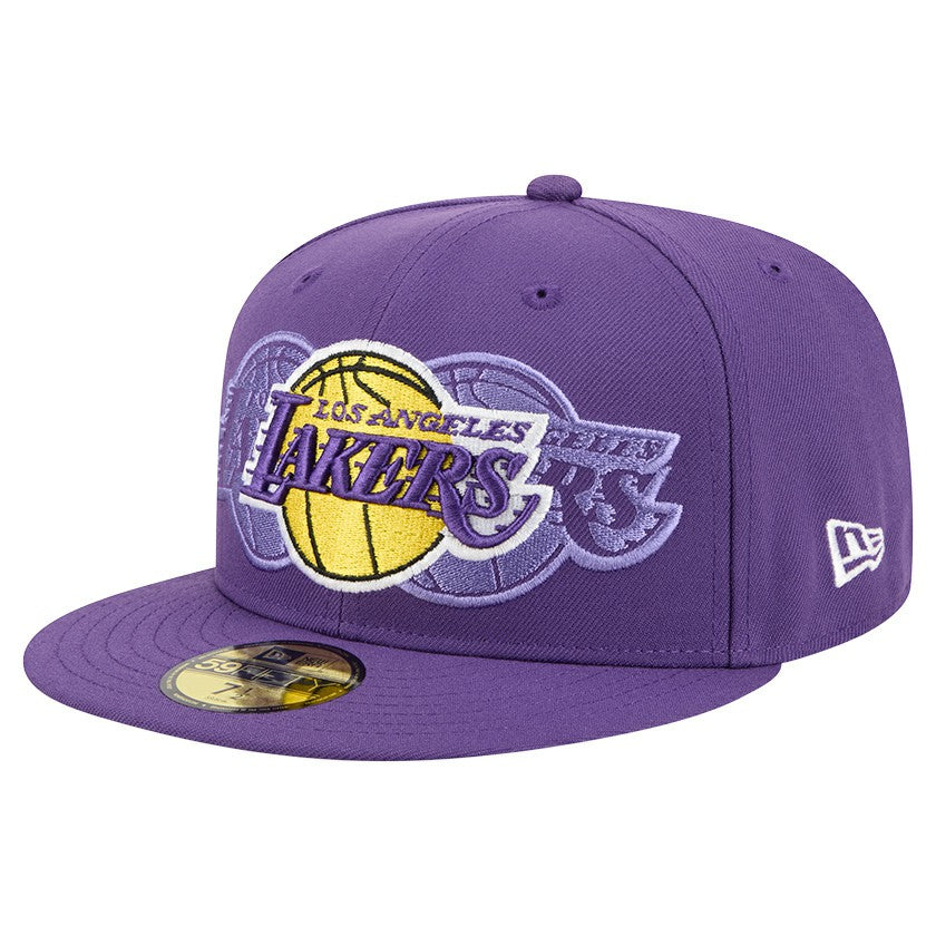 Los Angeles Lakers Tri-Hit 59Fifty Fitted Hat - Purple shop