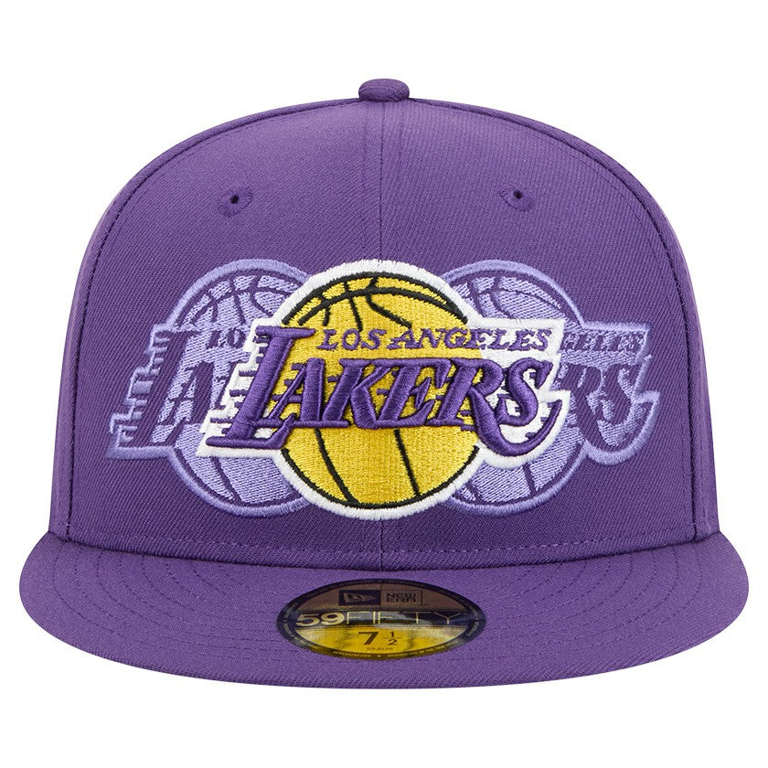 Los Angeles Lakers Tri-Hit 59Fifty Fitted Hat - Purple shop