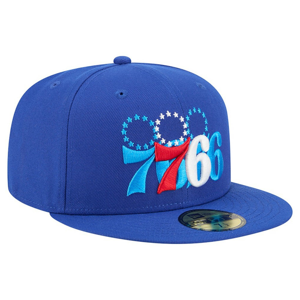 Philadelphia 76ers Tri-Hit 59Fifty Fitted Hat - Royal sale