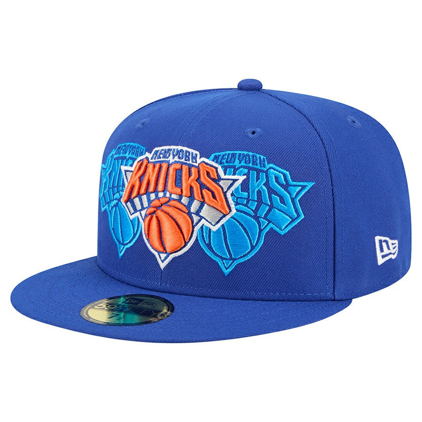 New York Knicks Tri-Hit 59Fifty Fitted Hat - Blue outlet