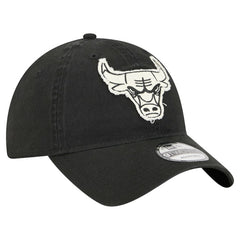 Chicago Bulls Stamp Fabric Applique 9TWENTY Adjustable Hat - Black sale