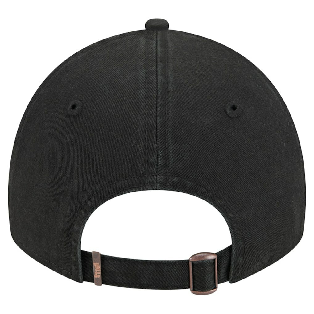 Chicago Bulls Stamp Fabric Applique 9TWENTY Adjustable Hat - Black sale