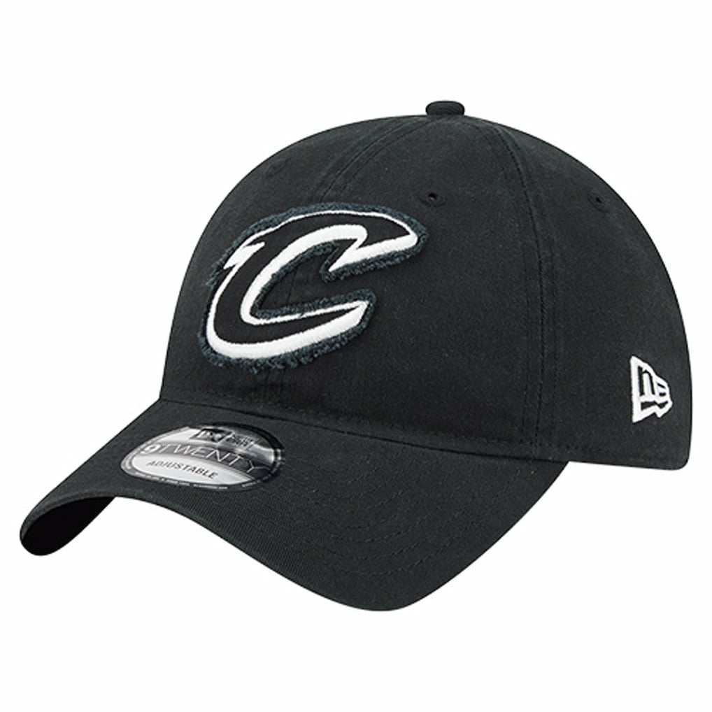Cleveland Cavaliers Stamp Fabric Applique 9TWENTY Adjustable Hat sale - Black discount