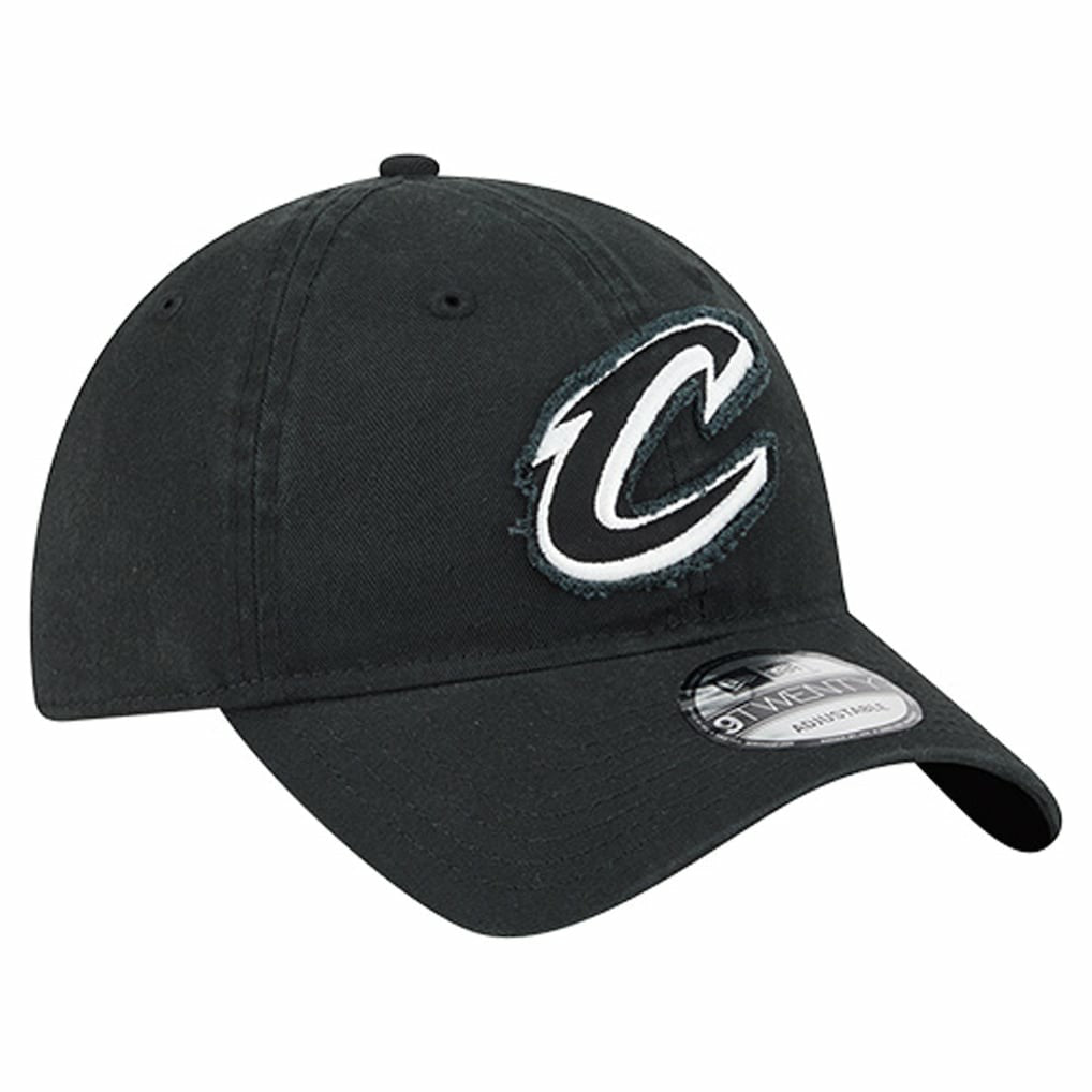 Cleveland Cavaliers Stamp Fabric Applique 9TWENTY Adjustable Hat sale - Black discount