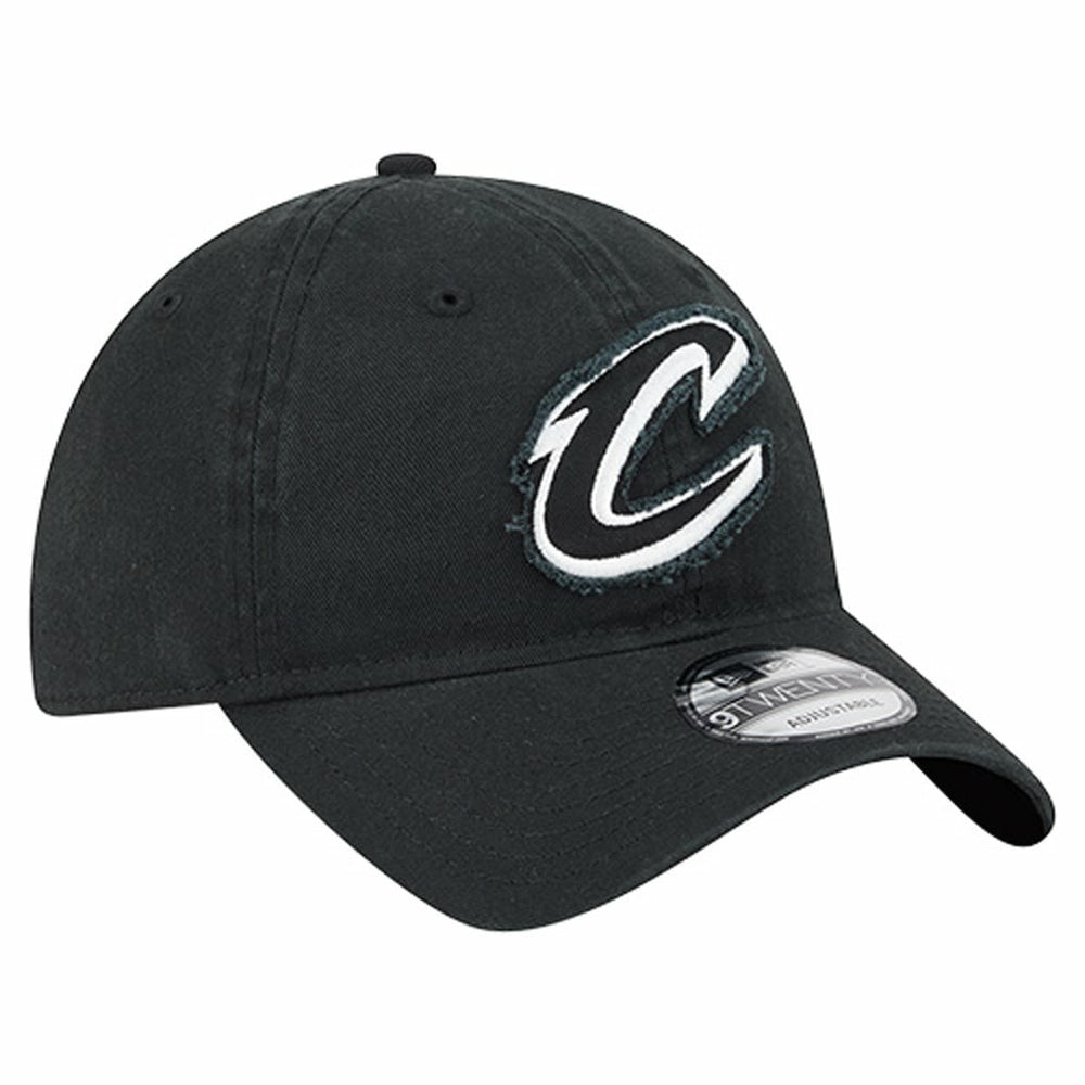 Cleveland Cavaliers Stamp Fabric Applique 9TWENTY Adjustable Hat sale - Black discount