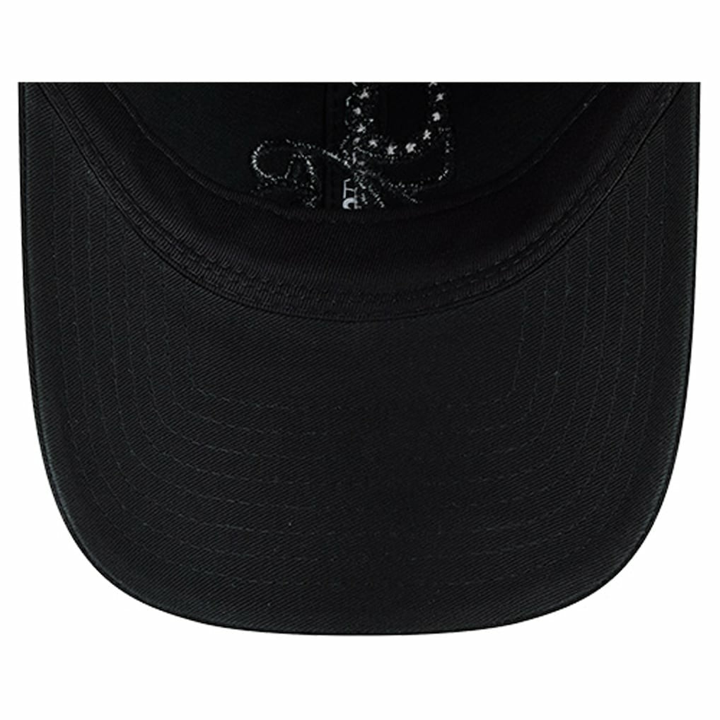 Philadelphia 76ers Stamp Fabric Applique 9TWENTY Adjustable Hat - Black for sale