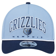 Memphis Grizzlies Bold Arch COOLERA 9FORTY A-Frame M-Crown Adjustable Hat - Light Blue sale
