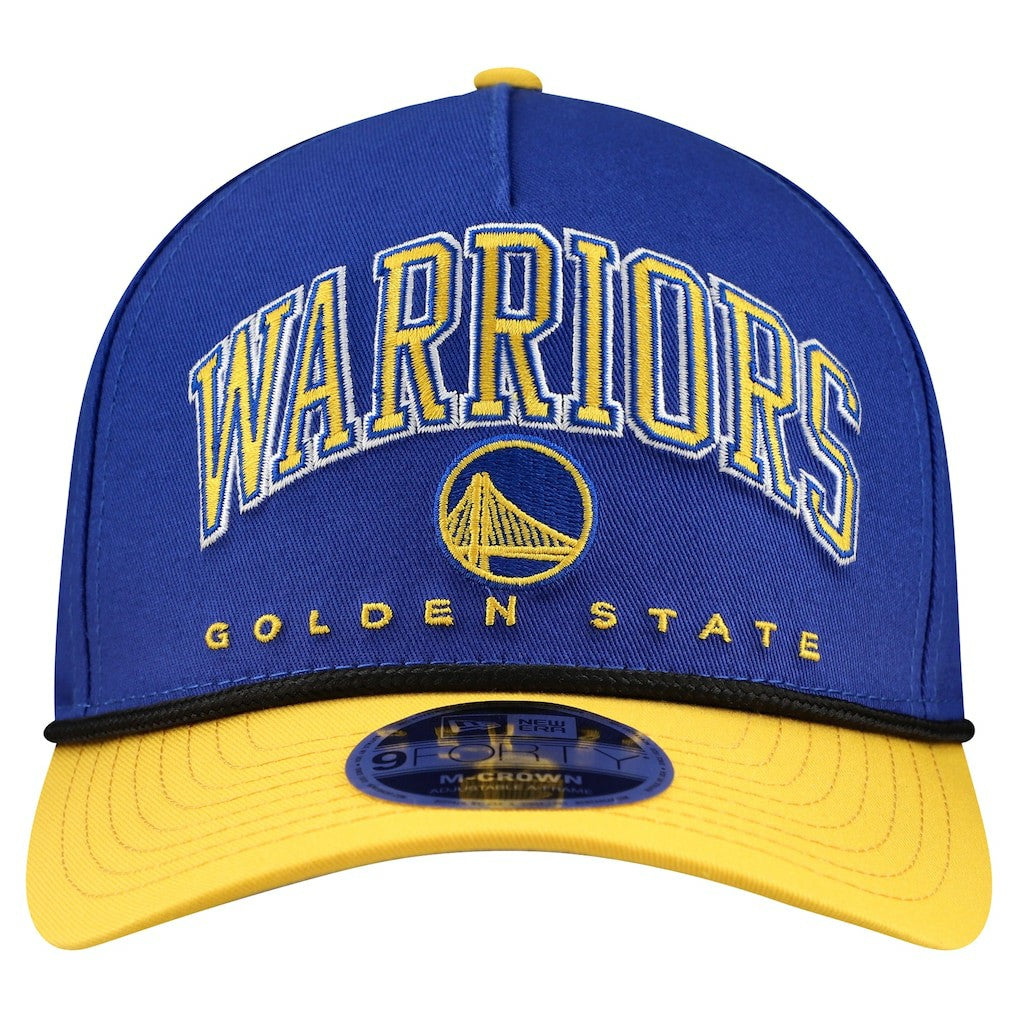 Golden State Warriors Bold Arch COOLERA 9FORTY A-Frame M-Crown Adjustable Hat sale - Royal for sale