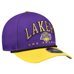 Los Angeles Lakers Bold Arch COOLERA 9FORTY A-Frame M-Crown Adjustable Hat - Purple shop