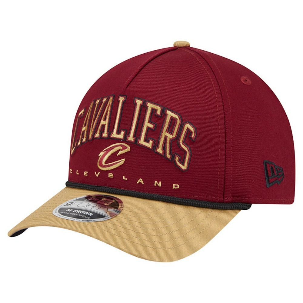 Cleveland Cavaliers Bold Arch COOLERA 9FORTY A-Frame M-Crown Adjustable Hat sale - Wine discount