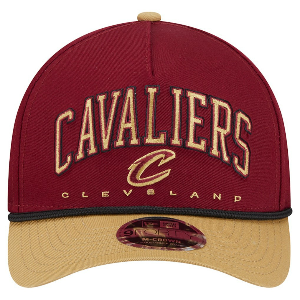 Cleveland Cavaliers Bold Arch COOLERA 9FORTY A-Frame M-Crown Adjustable Hat sale - Wine discount