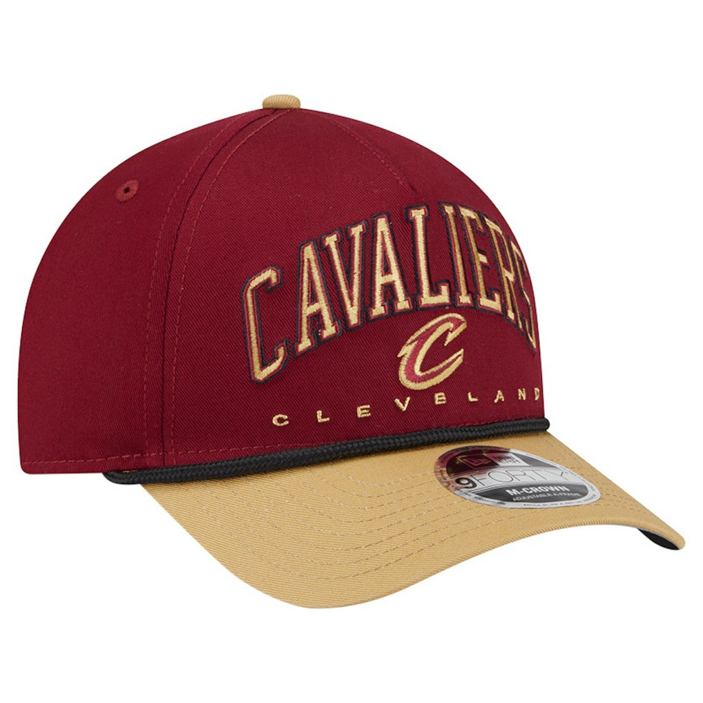 Cleveland Cavaliers Bold Arch COOLERA 9FORTY A-Frame M-Crown Adjustable Hat sale - Wine discount