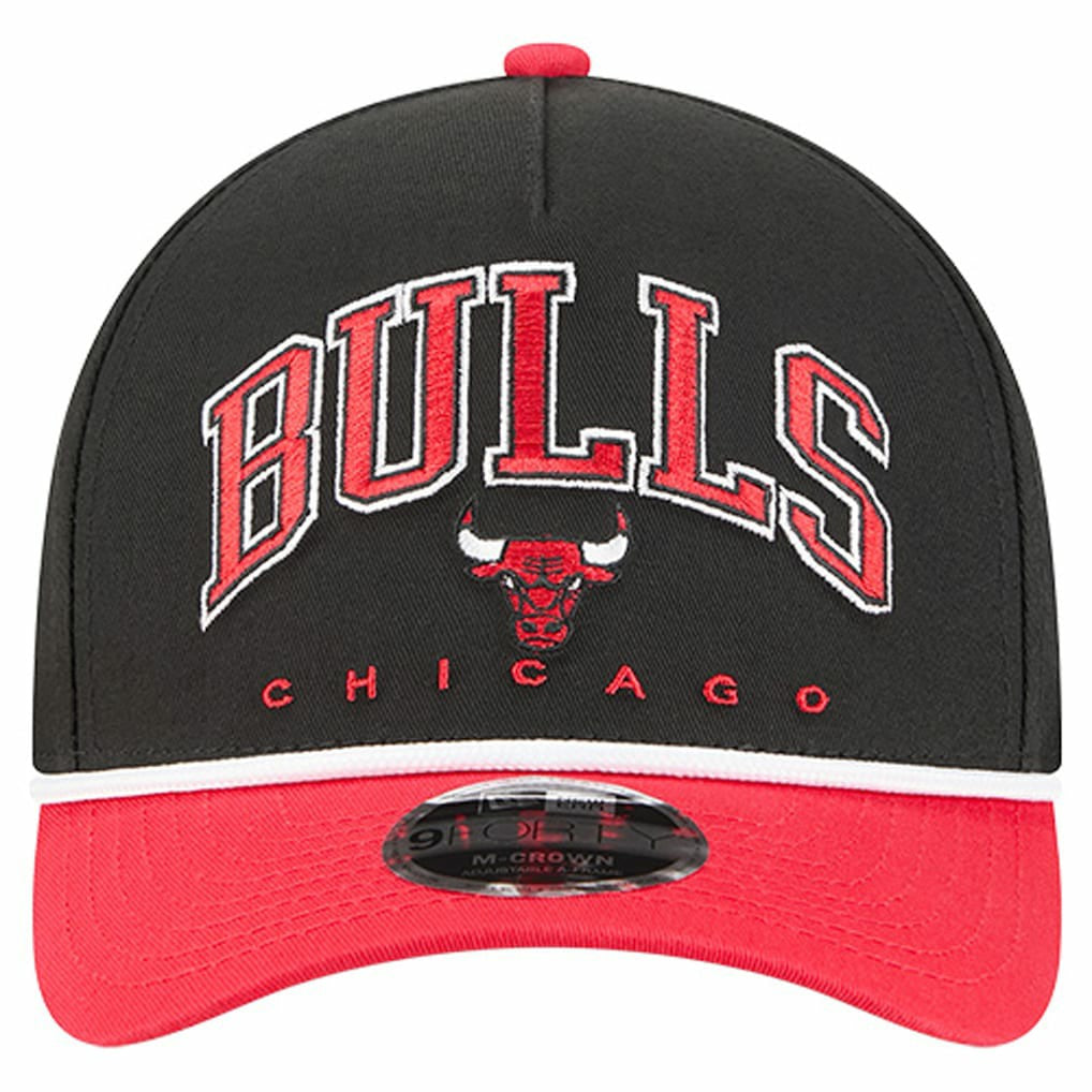 Chicago Bulls Bold Arch COOLERA 9FORTY A-Frame M-Crown Adjustable Hat - Black for sale