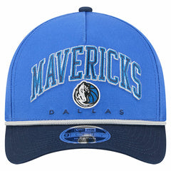 Dallas Mavericks Bold Arch COOLERA 9FORTY A-Frame M-Crown Adjustable Hat sale - Blue discount