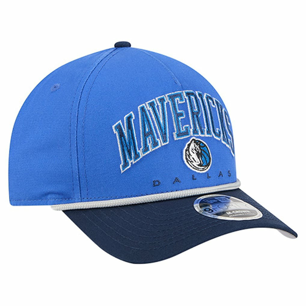 Dallas Mavericks Bold Arch COOLERA 9FORTY A-Frame M-Crown Adjustable Hat sale - Blue discount