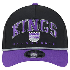 Sacramento Kings Bold Arch COOLERA 9FORTY A-Frame M-Crown Adjustable Hat - Black sale
