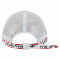Chicago Bulls Featherweight Team Tape 9FORTY M-Crown A-Frame Adjustable Hat - White for sale