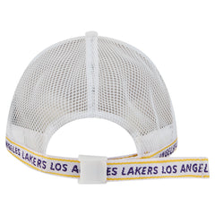 Los Angeles Lakers Featherweight Team Tape 9FORTY M-Crown A-Frame Adjustable Hat - White cheap