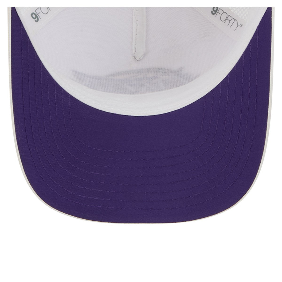 Los Angeles Lakers Featherweight Team Tape 9FORTY M-Crown A-Frame Adjustable Hat - White cheap