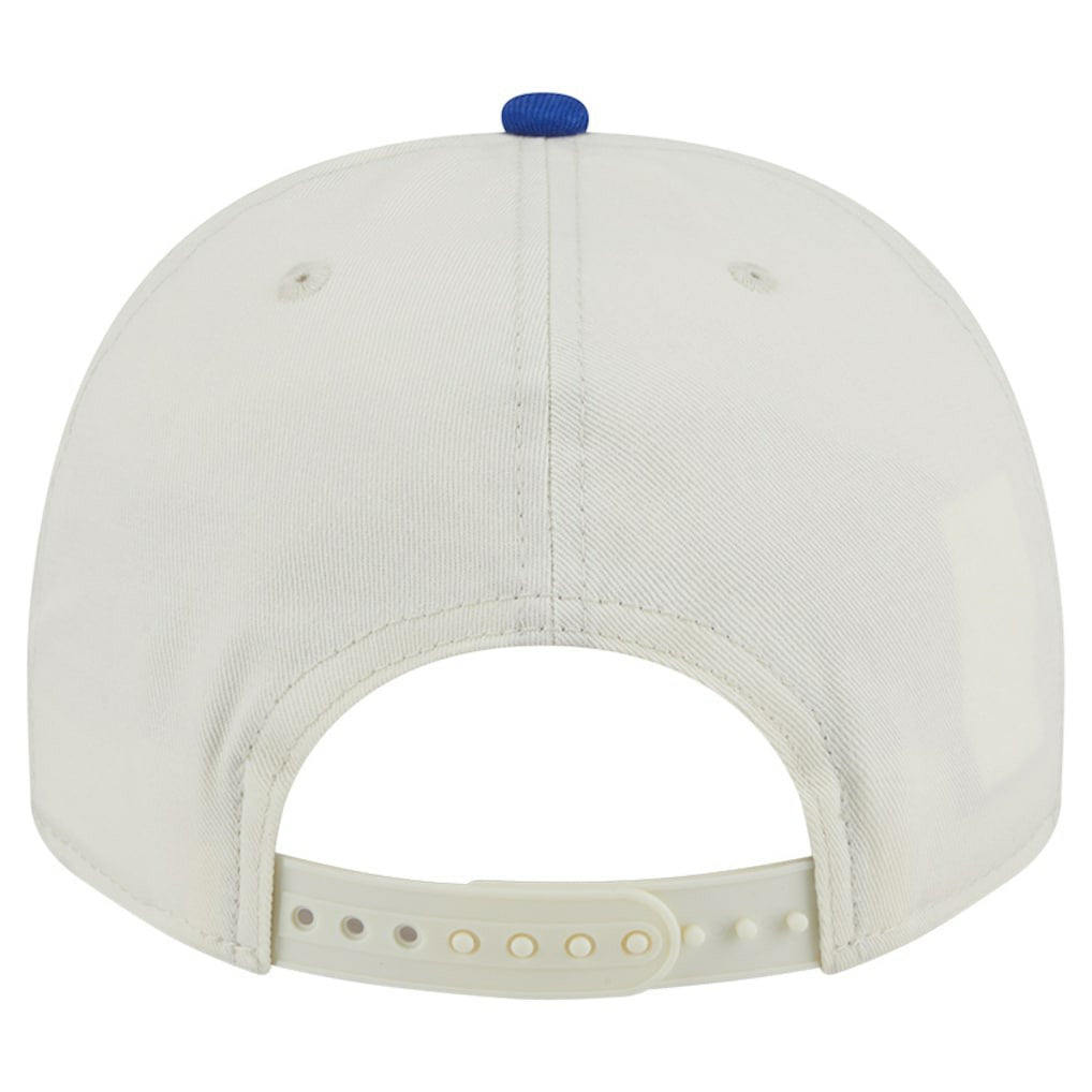 Golden State Warriors Chainstitch 9FIFTY A-Frame Snapback Hat sale - Cream/Royal shop