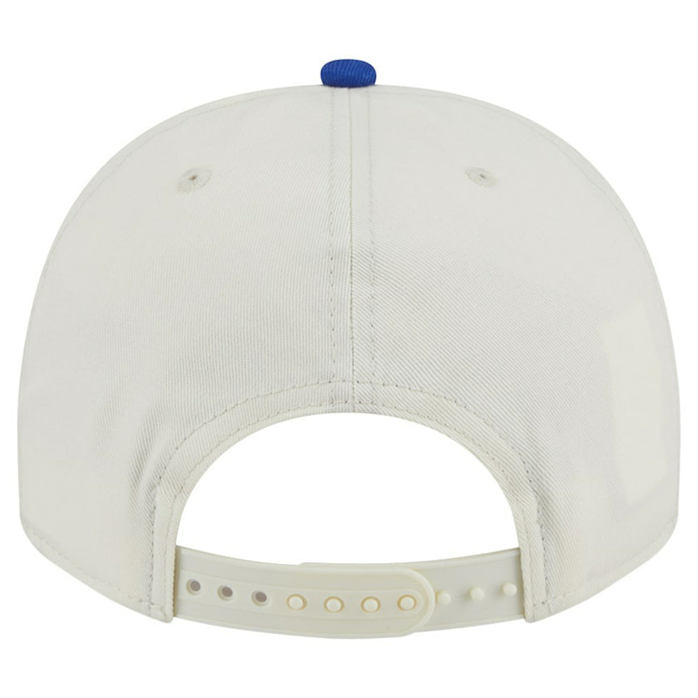 Golden State Warriors Chainstitch 9FIFTY A-Frame Snapback Hat sale - Cream/Royal shop