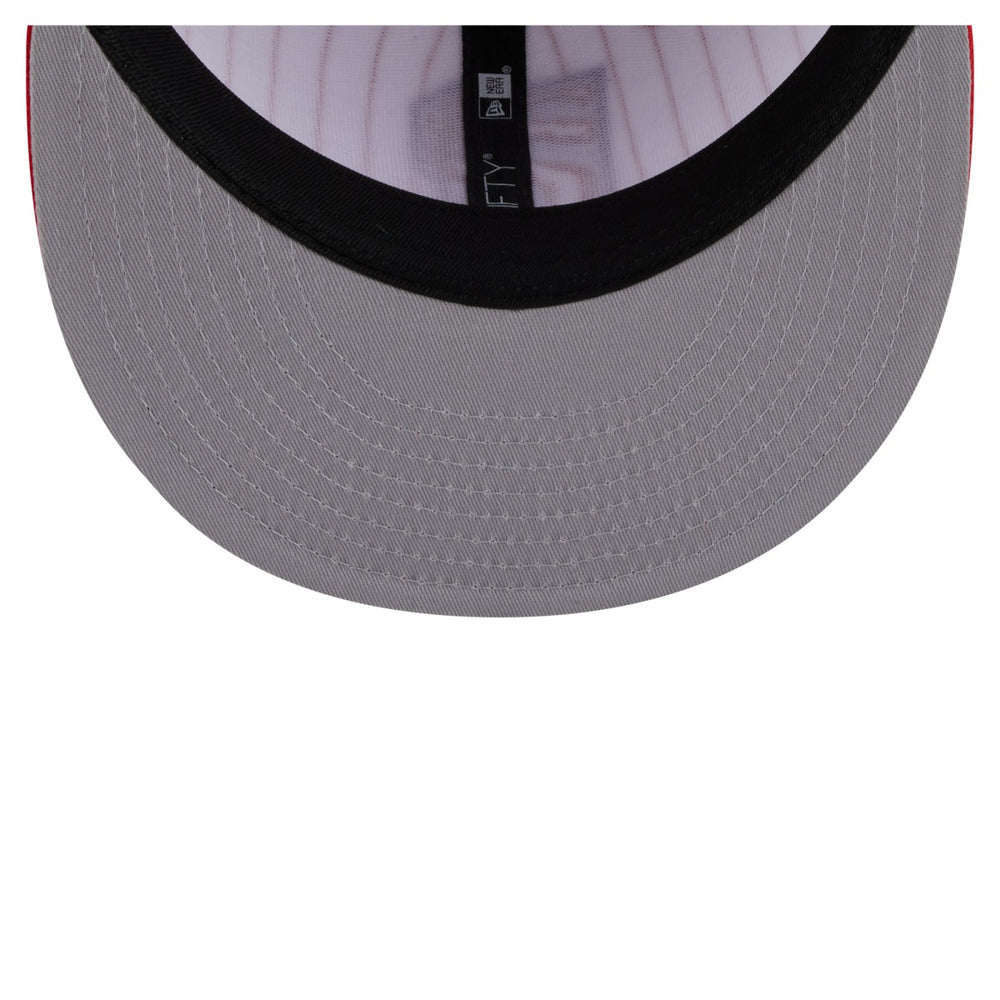 Toronto Raptors Deceptor Pinstripe 9FIFTY Snapback Hat - White shop