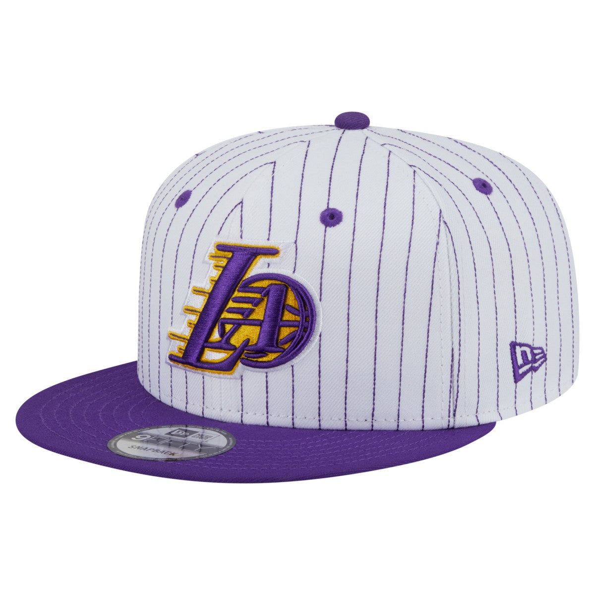 Los Angeles Lakers Deceptor Pinstripe 9FIFTY Snapback Hat - White online