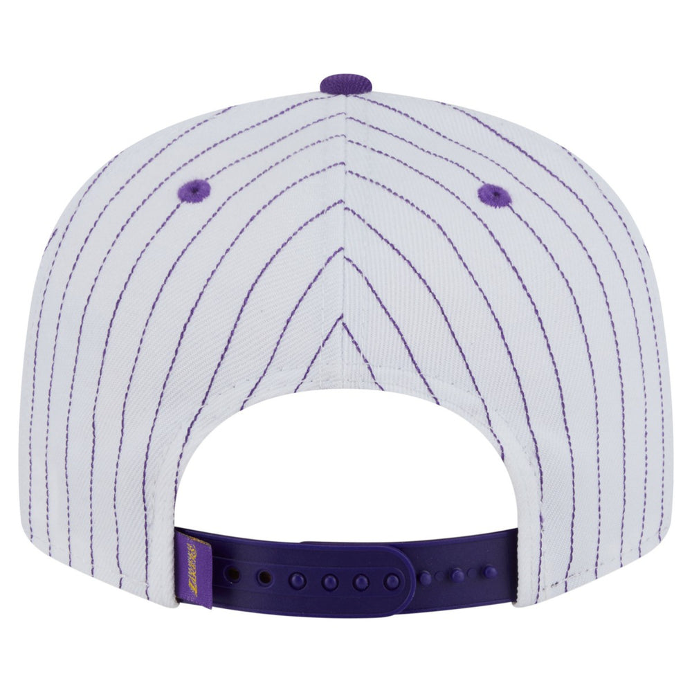 Los Angeles Lakers Deceptor Pinstripe 9FIFTY Snapback Hat - White online