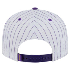 Los Angeles Lakers Deceptor Pinstripe 9FIFTY Snapback Hat - White online