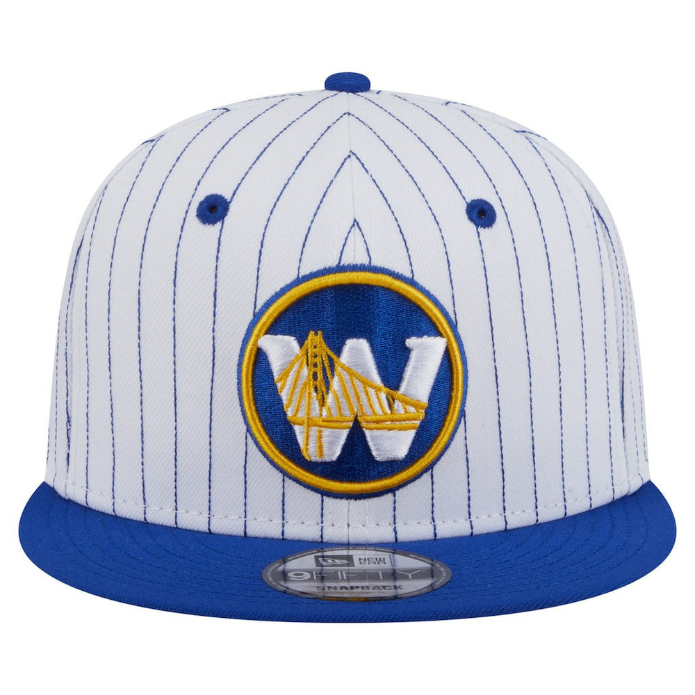 Golden State Warriors Deceptor Pinstripe 9FIFTY Snapback Hat sale - White outlet