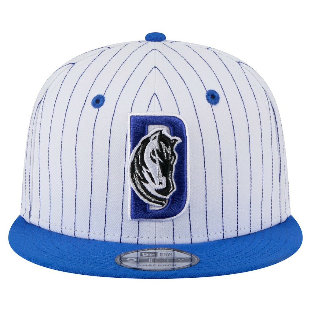Dallas Mavericks Deceptor Pinstripe 9FIFTY Snapback Hat sale - White for sale