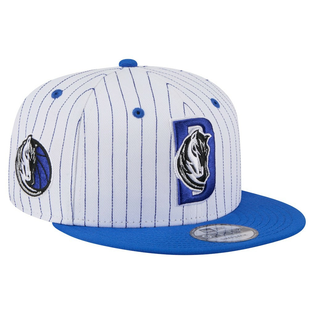 Dallas Mavericks Deceptor Pinstripe 9FIFTY Snapback Hat sale - White for sale