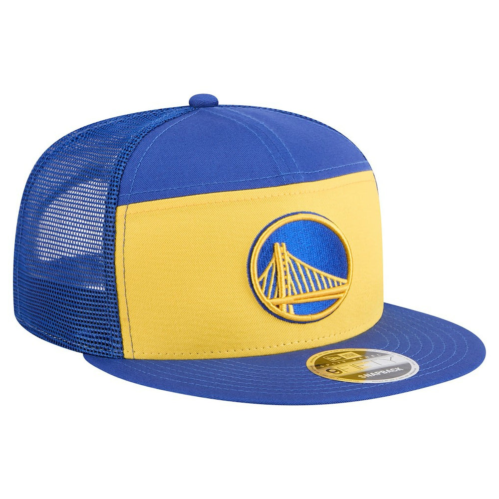 Golden State Warriors Outdoor Split Panel 9FIFTY Snapback Hat sale - Gold/Royal for sale
