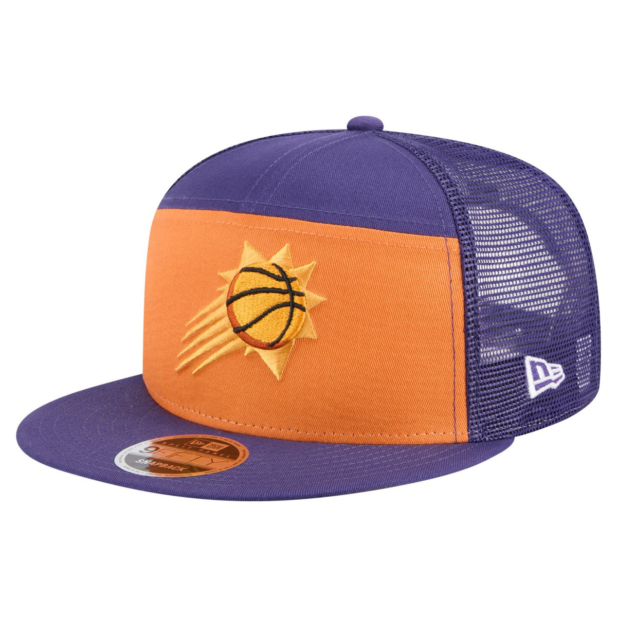 Phoenix Suns Outdoor Split Panel 9FIFTY Snapback Hat - Orange/Purple on sale