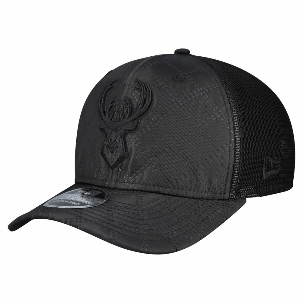 Milwaukee Bucks Quilted 9SEVENTY Trucker Adjustable Hat - Black online