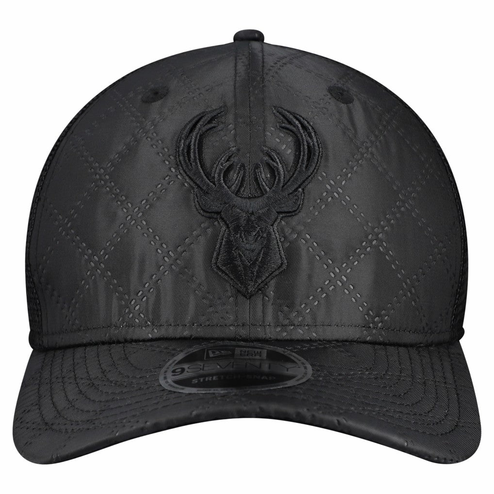Milwaukee Bucks Quilted 9SEVENTY Trucker Adjustable Hat - Black online