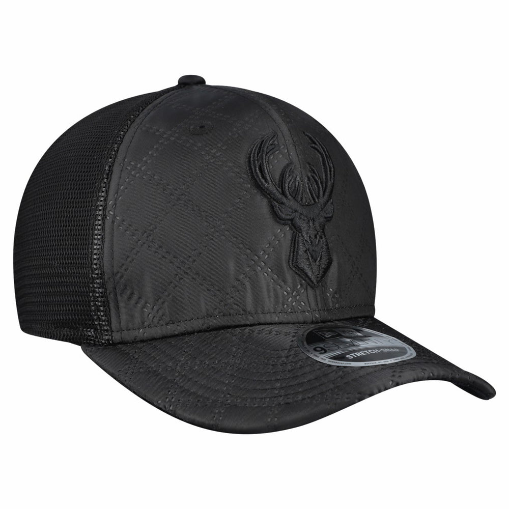 Milwaukee Bucks Quilted 9SEVENTY Trucker Adjustable Hat - Black online