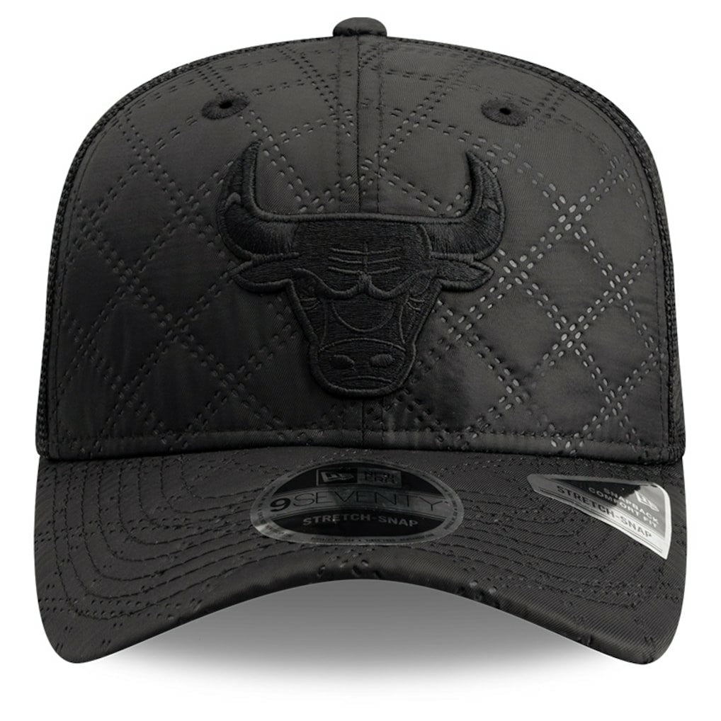 Chicago Bulls Quilted 9SEVENTY Trucker Adjustable Hat - Black on sale