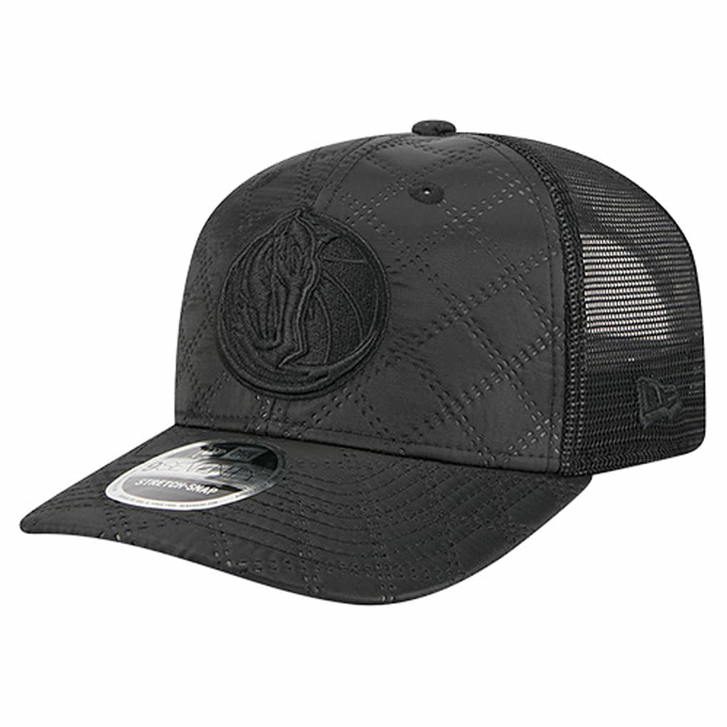 Dallas Mavericks Quilted 9SEVENTY Trucker Adjustable Hat sale - Black on sale