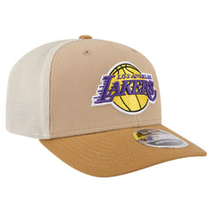Los Angeles Lakers Two-Tone 9SEVENTY Adjustable Trucker Hat - Tan/Light Brown cheap