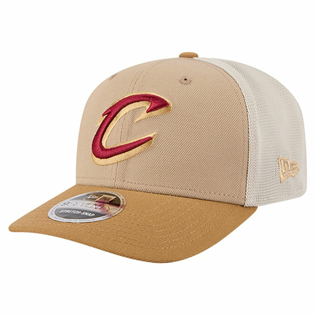 Cleveland Cavaliers Two-Tone 9SEVENTY Adjustable Trucker Hat sale - Tan/Light Brown outlet
