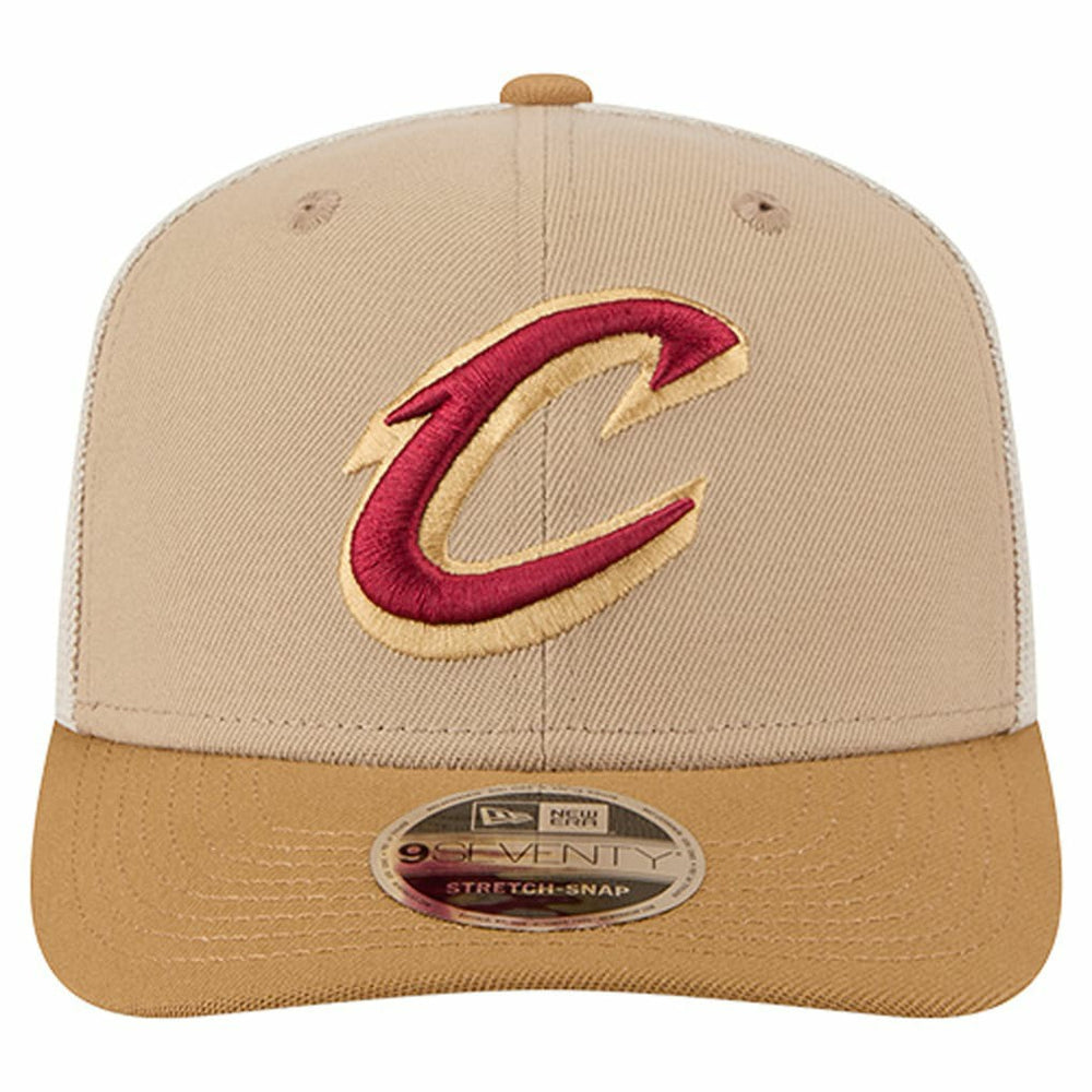 Cleveland Cavaliers Two-Tone 9SEVENTY Adjustable Trucker Hat sale - Tan/Light Brown outlet